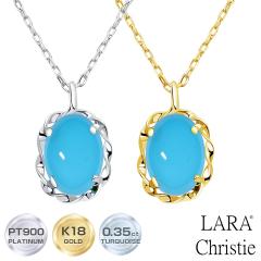 �����N���X�e�B�[ �l�b�N���X ���f�B�[�X �^�[�R�C�Y(�g���R��) 0.35ct PT900 K18 18�� �S�[���h �S�[���h �l�b�N���X �v���`�i���R���N