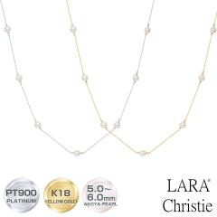 �l�b�N���X ���f�B�[�X ������^�� �p�[�� 5.0�`6.0mm PT900 K18 �X�e�[�V�����l�b�N���X �����N���X�e�B�[