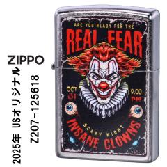 zippo �W�b�|�[���C�^�[  US�I���W�i��ZIPPO 2025 �s�G����  INSANE CLOWNS �X�g���[�g�N���[�� �v�����g���H zZ207-125618�@�I�C�����C