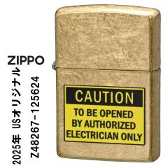 zippo �W�b�|�[���C�^�[ US�I���W�i��ZIPPO 2025 CAUTION ELECTRICIAN �X�g���[�g�u���X �v�����g���H Z48267-125624  �I�C�����C�^�[ ��