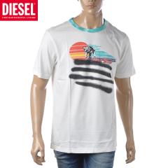 �f�B�[�[�� DIESEL T�V���c �����Y ���� �J�b�g�\�[ �N���[�l�b�N �z���C�g �� ���S �^�C�_�C �v�����g �R�b�g�� T-JUST-C1 A03773-0TDAN