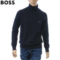 �q���[�S�{�X HUGO BOSS �����Y �j�b�g �Z�[�^�[ �_�[�N�l�C�r�[ Akiro S 50527573 10265865 �^�[�g���l�b�N �J�V�~�� �u�����h���S ����