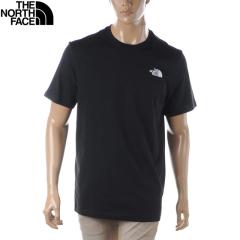 �U �m�[�X�t�F�C�X THE NORTH FACE T�V���c �����Y �N���[�l�b�N ���� MEN�fS S/S REDBOX TEE NF0A2TX2 �u���b�N ���S �v�����g �R�b�g��