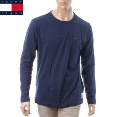 �g�~�[�W�[���Y TOMMY JEANS �w�����[�l�b�N T�V���c ���� �����Y DM0DM05221 �l�C�r�[ �� ����T �J�b�g�\�[ �g�b�v�X �u�����h �l�C �I