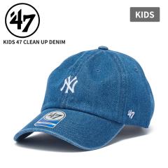 47 �t�H�[�e�B�[�Z�u�� �L�b�Y�L���b�v �N���[���i�b�v �X�q 47BRAND �L�b�Y 47 �N���[���i�b�v �j���[���[�N�E�����L�[�X DENIM �f�j��