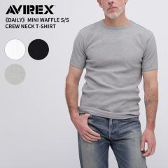 �A���B���b�N�X �R�� �h�L �����Y �~�j���b�t�� �N���[�l�b�N����T�V���c AVIREX MINI WAFFLE S/S CREW NECK T-SHIRT(6143150) ����  �f
