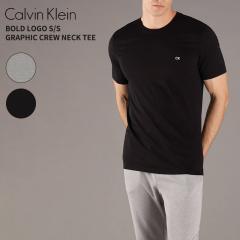 �J���o���N���C�� �����Y ����T�V���c Calvin Klein �{�[���h ���S S/S �O���t�B�b�N �N���[�l�b�NT�V���c ���E���W�E�F�A Bold Logo S/S