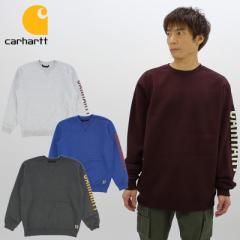 J[n[g  Carhartt  Midweight Crewneck Logo Sleeve  Sweatshirt (105444/TS5444) Y N[lbNXEFbg [AA]