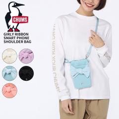 �`�����X �X�}�z�V�����_�[ CHUMS �K�[���[���{���X�}�[�g�t�H���V�����_�[�o�b�O Girly Ribbon Smart Phone Shoulder Bag �~�j�V�����_