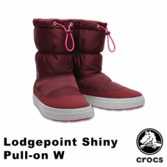 【送料無料】クロックス(CROCS) ロッジポイント シャイニー プルオン ブーツ ウィメン(lodgepoint shiny pull-on boot w)[BB]【36】