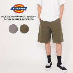 �f�B�b�L�[�Y Dickies �����Y �V���[�g�p���c Dickies x GORO NAKATSUGAWA  Baggy Painte Shorts 56 �o�M�[ �y�C���^�[ �n�[�t�p���c �V