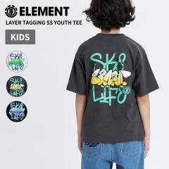 �G�������g �L�b�Y ����T�V���c ELEMENT LAYER TAGGING SS YOUTH TEE  �J�b�g�\�[  �J�W���A�� �q���p BG025252 �l�R�|�X��������