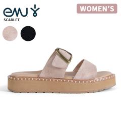 �G�~���[ ���f�B�[�X �{�v �R���t�H�[�g�T���_�� EMU �X�J�[���b�g Scarlet  �N�b�V�����T���_�� �t�V���[�Y W13267