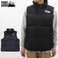 �t�@�[�X�g�_�E�� First Down �o�u���_�E���x�X�g �}�C�N���t�g BUBBLE DOWN VEST MICROFT  �����Y �A�E�^�[ f542002