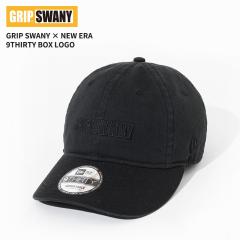�O���b�v�X���j�[ �j���[�G���R���{ �L���b�v GRIP SWANY �~ NEW ERA 9THIRTY BOX LOGO �{�b�N�X���S �L���b�v �X�q �u���b�N�~�z���C�g 