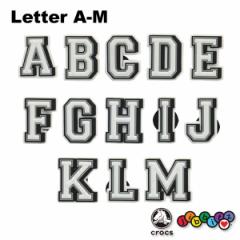 クロックス(CROCS) ジビッツ(jibbitz) レター（A-M)(Letter A-M) シューズアクセサリー/アルファベット ゆうパケット可 [SKY]  [小物][AA