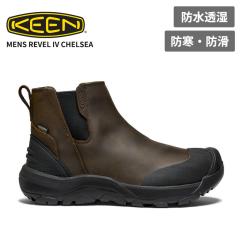 �L�[�� �����Y �h�� �T�C�h�S�A �`�F���V�[�u�[�c KEEN �����Y �����F�� �t�H�[ �`�F���V�[ MENS REVEL IV CHELSEA Canteen/Black �E�B��