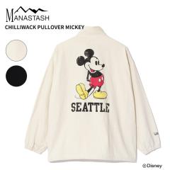 �}�i�X�^�b�V�� �����Y ���� �W���P�b�g ���f�B�[�X �~�b�L�[�}�E�X  MANASTASH �f�B�Y�j�[�R���{ CHILLIWACK PULLOVER MICKEY �g�b�v�X 