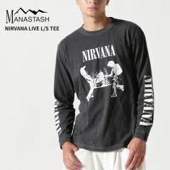 �}�i�X�^�b�V�� �����Y ���� �o���hT�V���c ���b�NT�V���c  MANASTASH �j�����@�[�i �R���{ NIRVANA LIVE L/S TEE �g�b�v�X �J�b�g�\�[ 