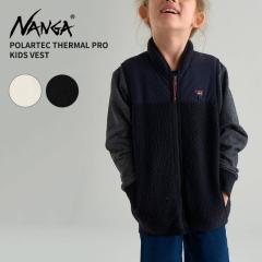 �i���K �L�b�Y �t���[�X�x�X�g NANGA �|�[���e�b�N �T�[�}���v�� �L�b�Y �x�X�g �q�ǂ� POLARTEC THERMAL PRO KIDS VEST �A�E�^�[ �~ nw2