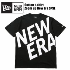 ニュー エラ(NEW ERA) コットンTシャツ ズームアップ ニューエラ S/SL《Black》 半袖Tシャツ/男性用 ポイント10倍 [小物][AA-3]