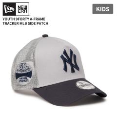 �j���[�G�� ���b�V���L���b�v �L�b�Y Youth 9FORTY A-Frame �g���b�J�[ �j���[���[�N�E�����L�[�X MLB Side Patch �O���[/�l�C�r�[ �X�q 