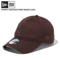 �j���[�G�� �L���b�v �����Y ���f�B�[�X NEW ERA 9FORTY �A���X�g���N�`���[�h Unstructured Beads Logo �r�[�Y���S �T���f�B�G�S�E�p�h