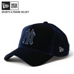 �j���[�G�� �����Y �L���b�v �X�q ���f�B�[�X NEW ERA 9FORTY A-Frame Velvet �x���x�b�g �j���[���[�N�E�����L�[�X �l�C�r�[ 15137129