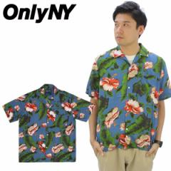 オンリー ニューヨーク（Only Ny) Hibiscus Aloha S/S Shirt 半袖シャツ/アロハシャツ/男性用/メンズ 送料無料 [BB]