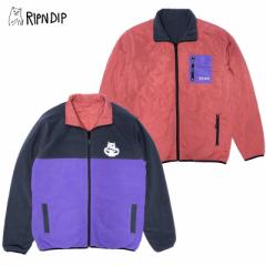 bvfBbv(RIPNDIP) Shmoody Polar Fleece Quilted Reversible JacketsClay/Purplet o[Vu WPbg/AE^[[AA]