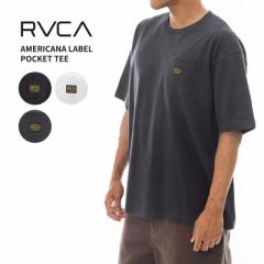 [J RVCA AMERICANA LABEL POCKET TEE Y TVc Jbg\[ BE041-230 j [AA]