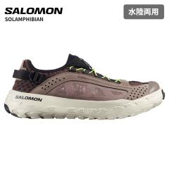 �T������ �����Y ���� �ʋC�� �E�H�[�^�[�V���[�Y SALOMON �\�����t�B�r�A�� SOLAMPHIBIAN Black Coffee / Iron / Rainy Day L49107700