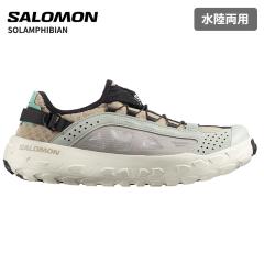 �T������ �����Y ���� �ʋC�� �E�H�[�^�[�V���[�Y SALOMON �\�����t�B�r�A�� SOLAMPHIBIAN Desert Tan / Wrought Iron / Clearly Aqua L4