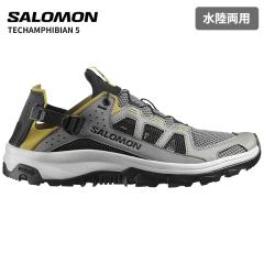 �T������ �����Y ���� �ʋC�� �E�H�[�^�[�V���[�Y SALOMON �e�b�N�A���t�B�r�A�� 5 TECHAMPHIBIAN 5 Castlerock / Willow / Black L49227
