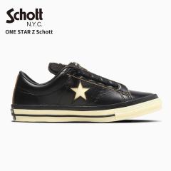 Schott�~CONVERSE �V���b�g �R���o�[�X �X�j�[�J�[ �����X�^�[Z ONE STAR Z Schott �����Y ���f�B�[�X �A���J�W �V���[�Y �C 782-6190001