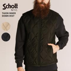 �V���b�g�~�^�C�I�� �����Y �_�E���x�X�g Schott x TAION INNER DOWN VEST �C���i�[�_�E�� 7825253002