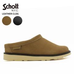 �V���b�g �����Y �X���b�|�� Schott  ���U�[�N���b�O SCHOTT LEATHR CLOG �T�{ �T���_�� �V���[�Y �C S23004
