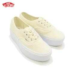 �o���Y VANS �I�[�Z���e�B�b�N �X�^�b�N�t�H�[�� ���u�j�b�g AUTHENTIC STACKFORM RIB KNIT�j���f�B�[�X ���� �X�j�[�J�[ Antique White 