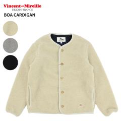 ���@���\�� �G �~���C�� ���f�B�[�X �J�[�f�B�K�� Vincent et Mireille �t���[�X�����O�J�[�f�B�K�� BOA CARDIGAN �A�E�^�[ VM252BL25030