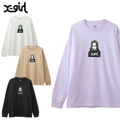 �G�b�N�X�K�[�� T�V���c X-girl FACE L/S TEE ����T�V���c ����T ���f�B�[�X �J�b�g�\�[ �g�b�v�X 105215011004