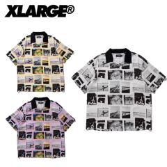 �G�N�X�g�����[�W X-LARGE S/S ALLOVER PHOTO PRINT SHIRT �v�����g�V���c �����V���c �J�W���A�� �g�b�v�X 101212014005