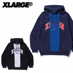 GNXg[W(X-LARGE) PATCHWORK PULLOVER HOODED SWEAT vI[o[p[J[/XEFbg [AA]