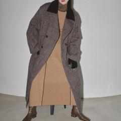 y[zTODAYFUL gDfCt LIFEs CtY@Doublecollar Tweed Coat _uJ[cC[hR[g AE^[ 12320011@OR[g