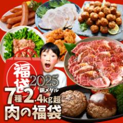2025 肉 福袋 牛肉 食品 肉の福袋 銅メダル メガ盛り 総重量2.4kg超 焼くだけ&レンジで簡単調理!ランキング1位&人気のお肉豪華セット