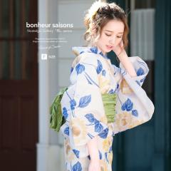 新品☆大人上品な濃緑　向日葵　大人上品な夏着物　浴衣３点セット 浴衣セット レディース レトロ 浴衣セット 大人 3点セット 白系