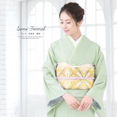 平和屋着物●上質な色無地　幾何学地紋　蜂蜜色　正絹　逸品　AABH5384ph 平和屋着物□上質な色無地 渡り舟花地紋 蜂蜜色 正絹 逸品 BAAW8310yc