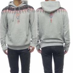 y쏈Z[ 70%OFFIzMARCELO BURLON }Zo[ Yp[J[ NORWEGIN WINGS HOODIE MELANGE GREY MU / CMBB007F19B370