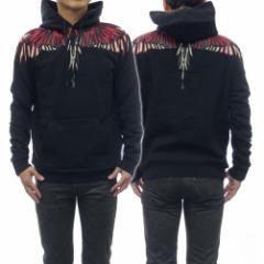 y쏈Z[ 70%OFFIzMARCELO BURLON }Zo[ Yp[J[ GEOMETRIC WING HOODIE BLACK MULUTICOLO / CMBB007F19506