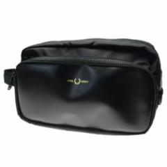yOFFIzFRED PERRY tbhy[ YZJhobO/|[`obO L7269 / NYLOW TWILL LEATHER WASH BAG ubN /2024t