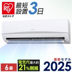 エアコン 6畳用＼施工あり／ 節電 電気代 省エネ いたわりエコモード 内部清浄 タイマー スタンダード Rシリーズ IRA-2206R アイリスオー